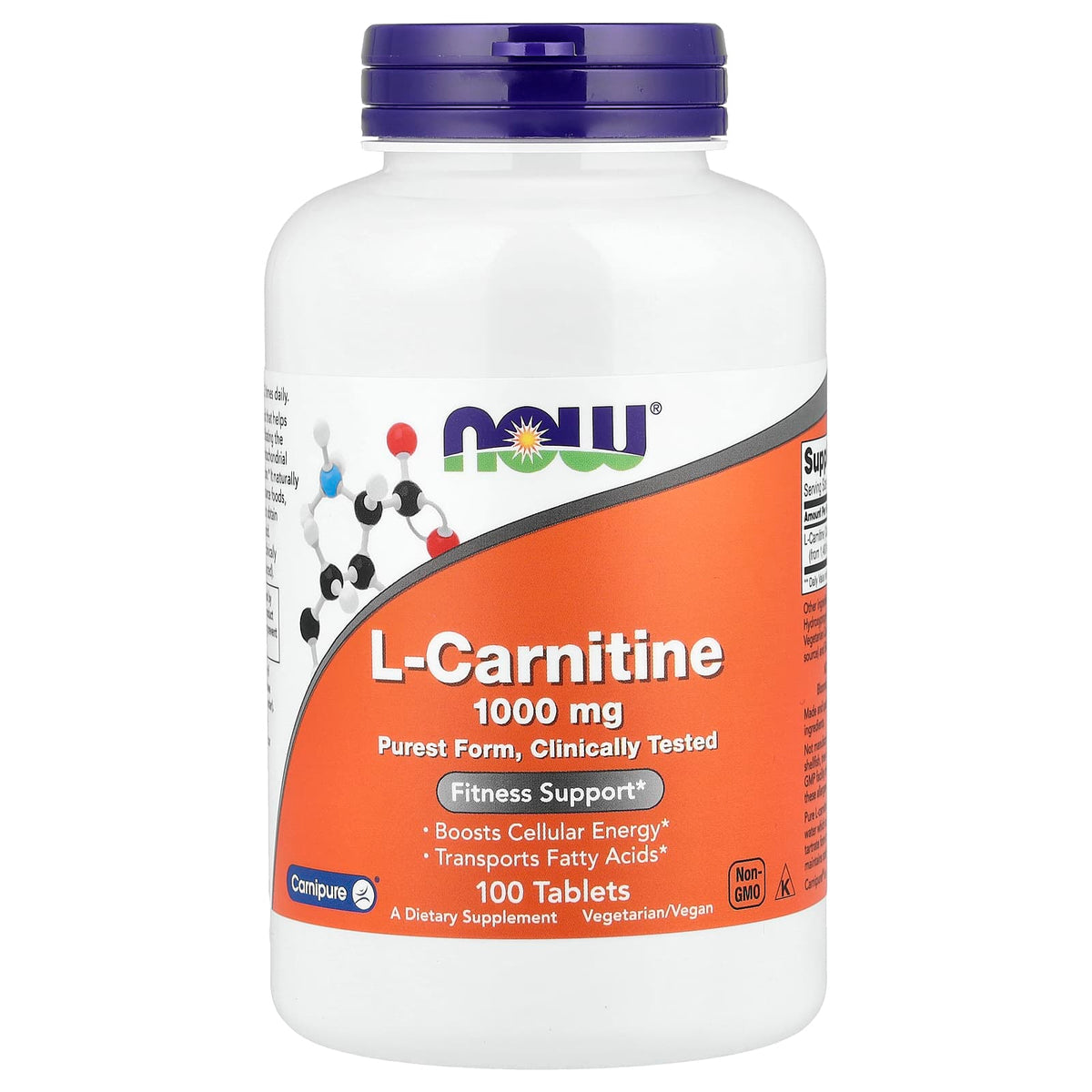 NOW L-Carnitine 1000 mg 100 Tablets