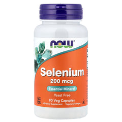 NOW Selenium 200 mcg 90 Veg Capsules