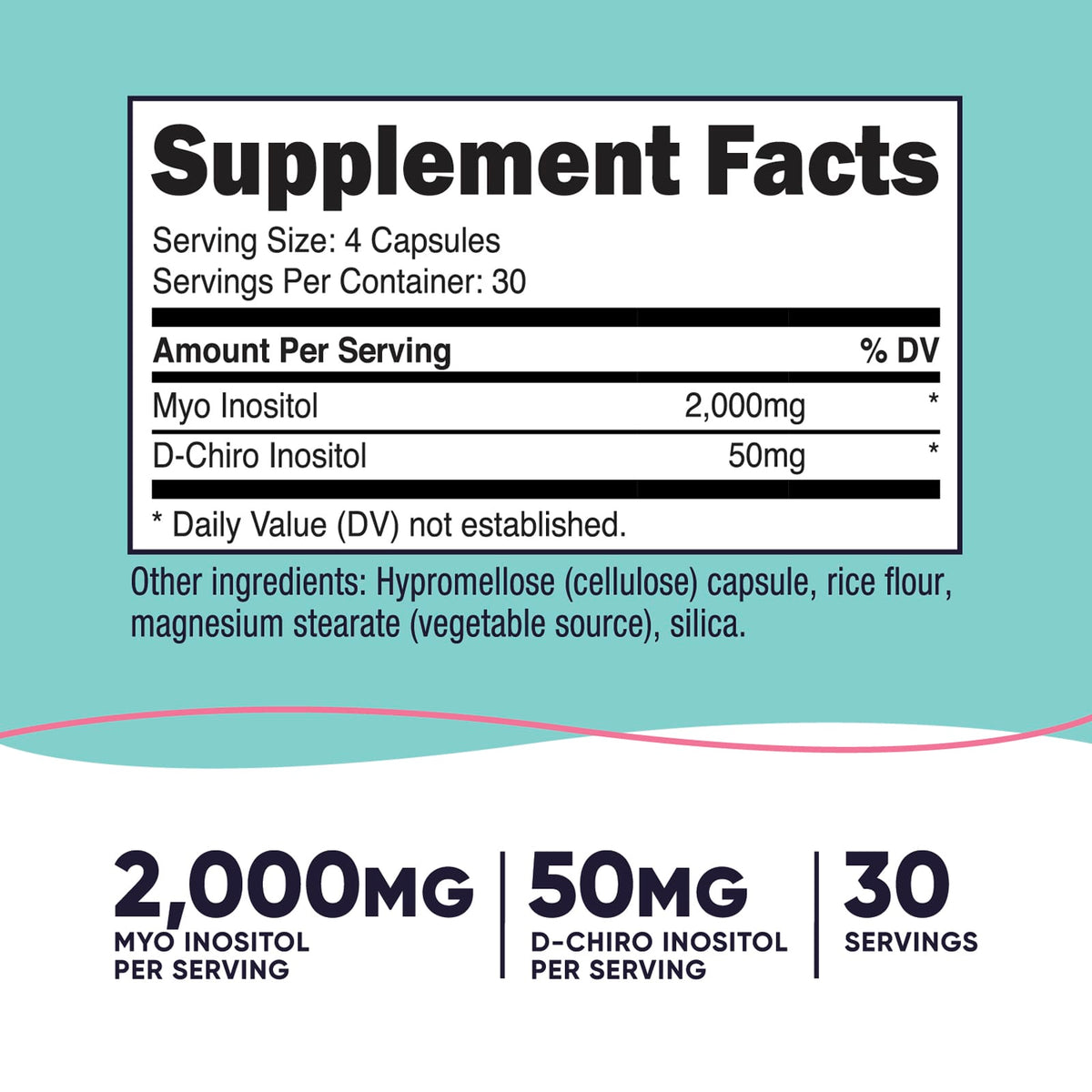 Nutricost Women Myo & D-Chiro Inositol 120 Capsules