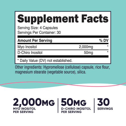Nutricost Women Myo & D-Chiro Inositol 120 Capsules