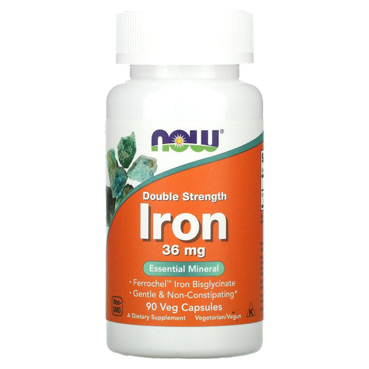 NOW Iron 36 mg 90 Capsules