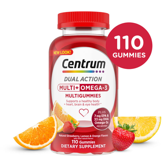 Centrum MultiGummies Multi+ Omega 3 110 Gummies