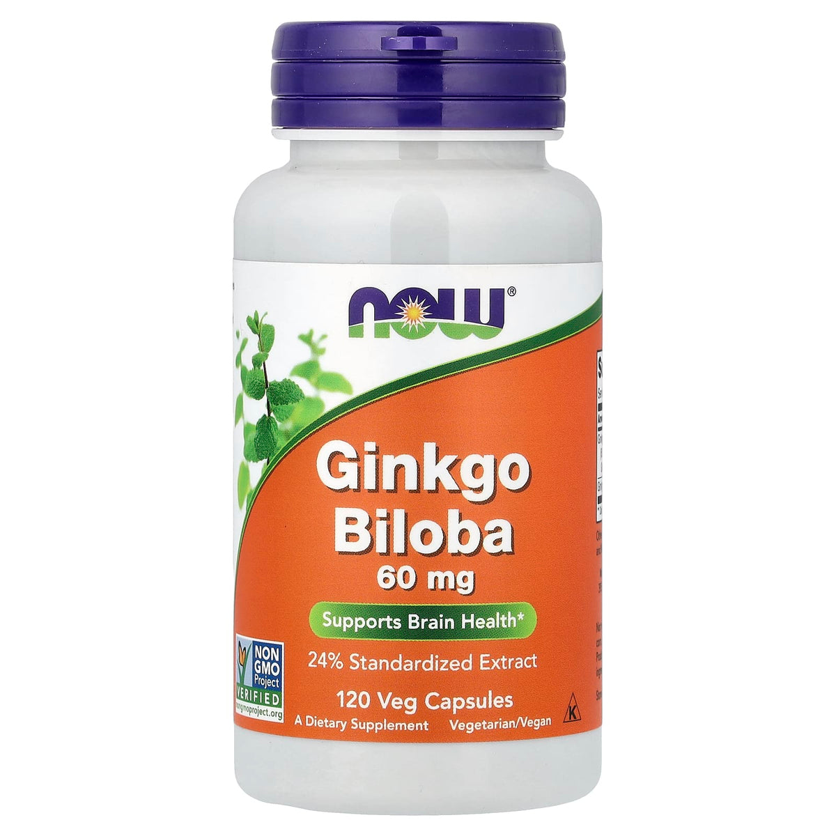 NOW Ginkgo Biloba 60 mg 120 Capsules