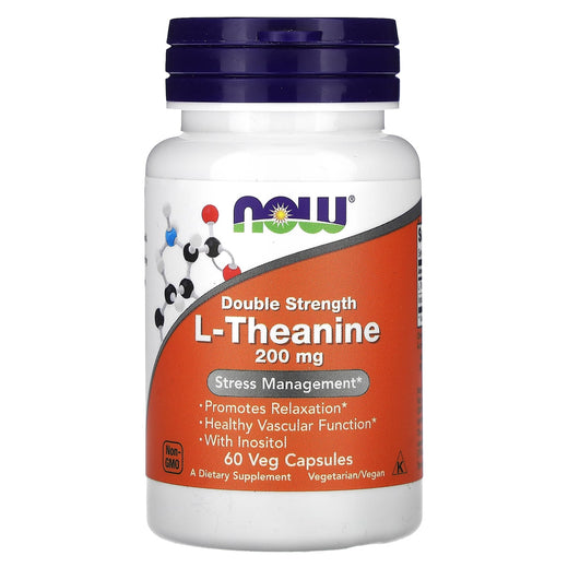NOW L-Theanine 200 mg 60 Capsules