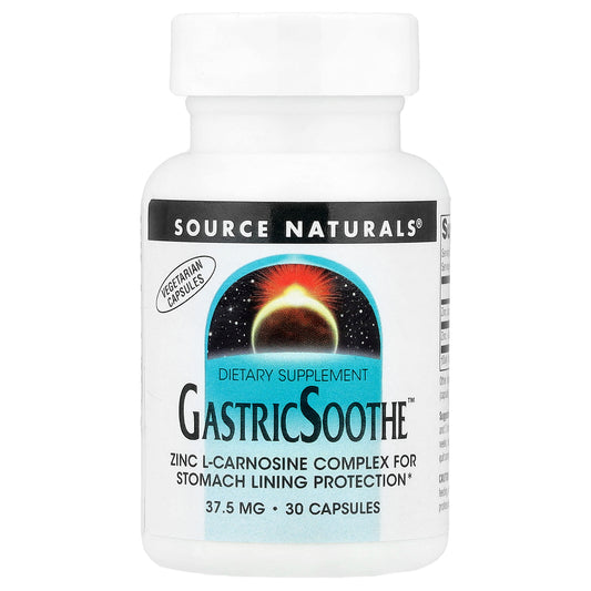 Source Naturals GastricSoothe زنك إل-كارنوزين، 30 كبسولة