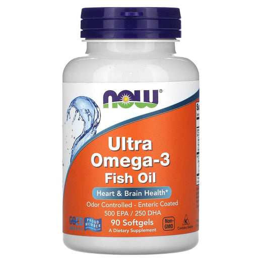 NOW Ultra Omega-3 Fish Oil 90 Softgels