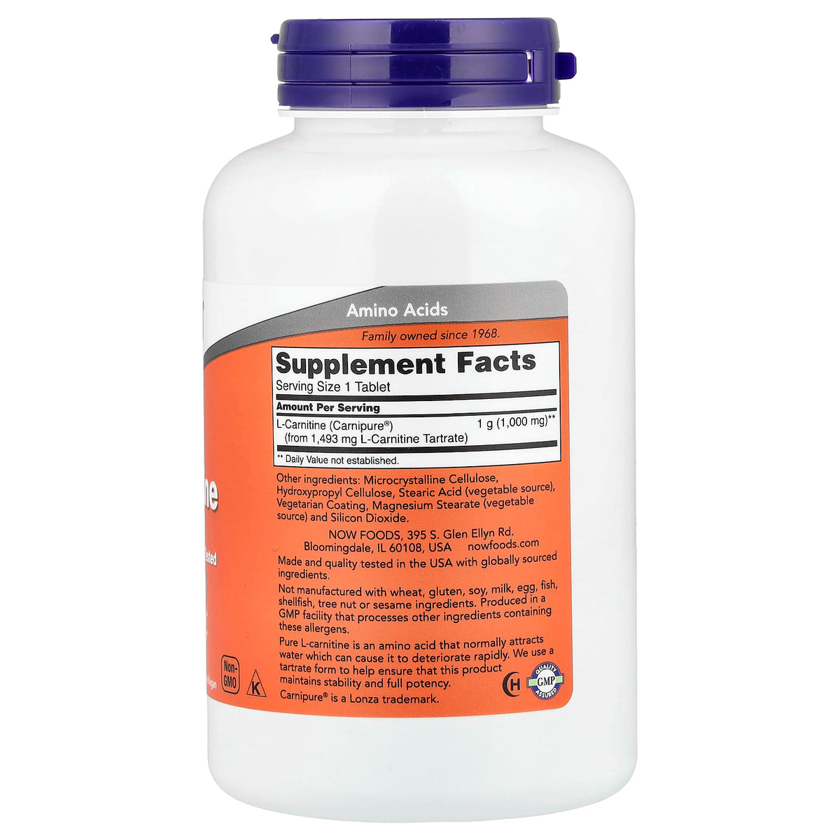 NOW L-Carnitine 1000 mg 100 Tablets