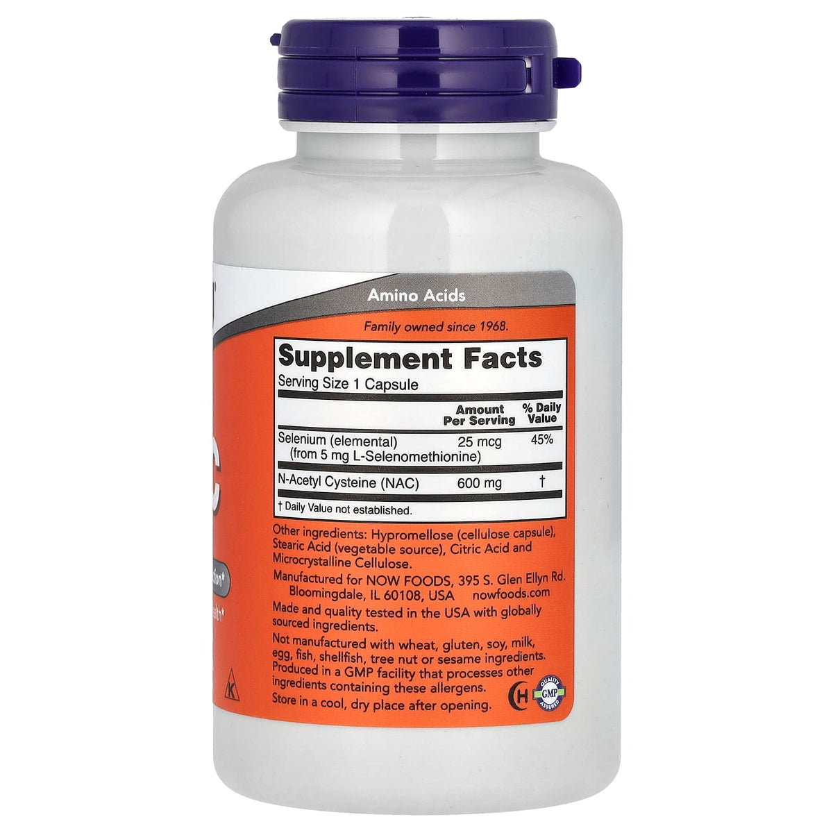 NOW NAC with Selenium 100 Capsules