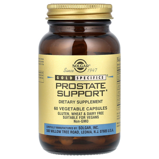 Solgar Gold Specifics Prostate Support، 60 كبسولة، العبوة من الأمام