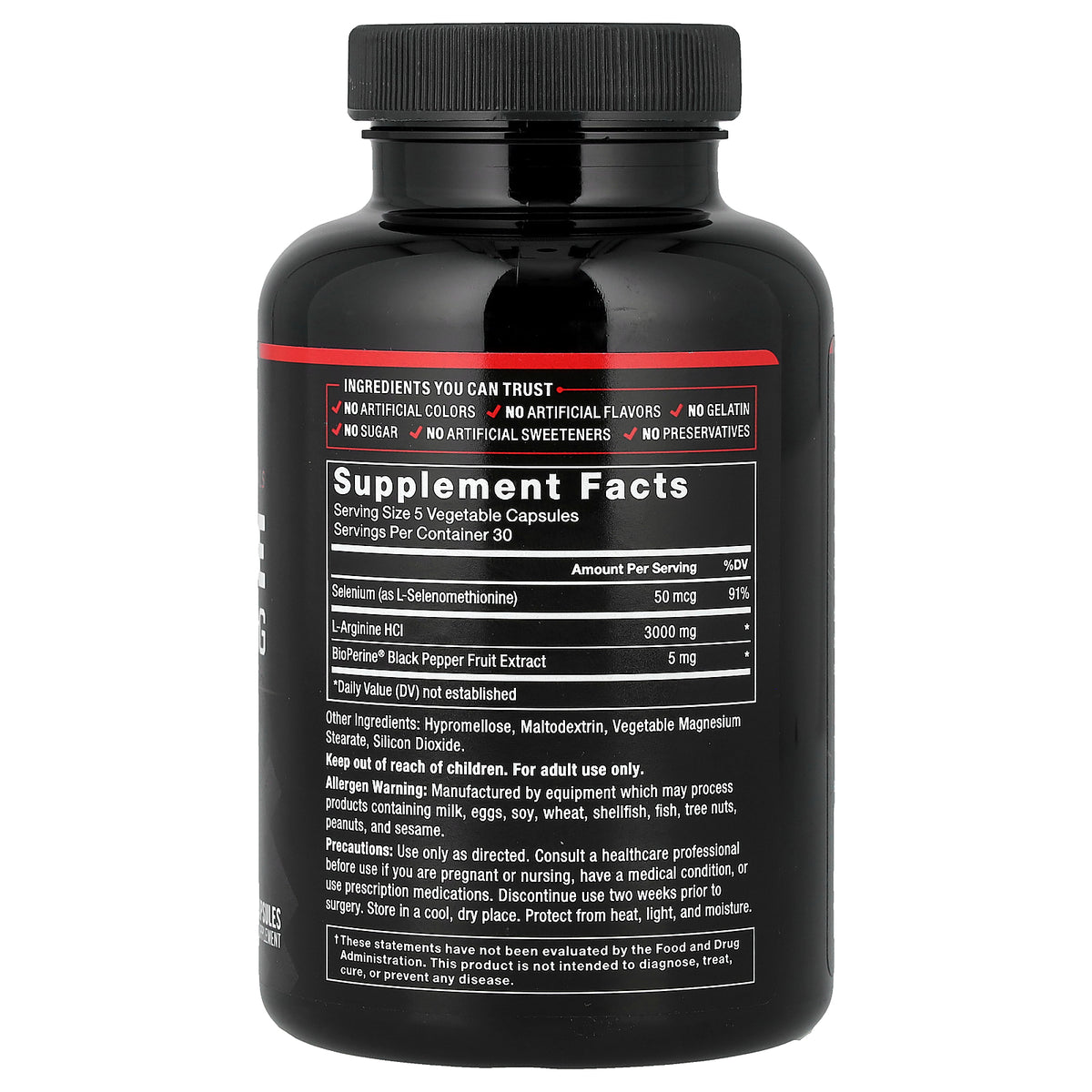 Force Factor L-Arginine 150 Capsules