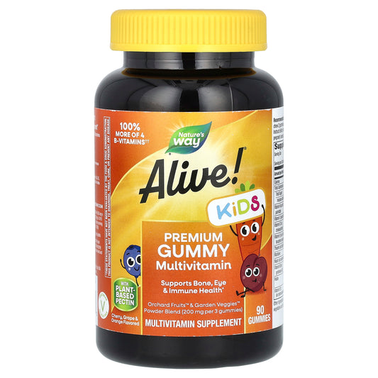 Natures Way Alive Kids Premium Gummy Multivitamin 90 Gummies