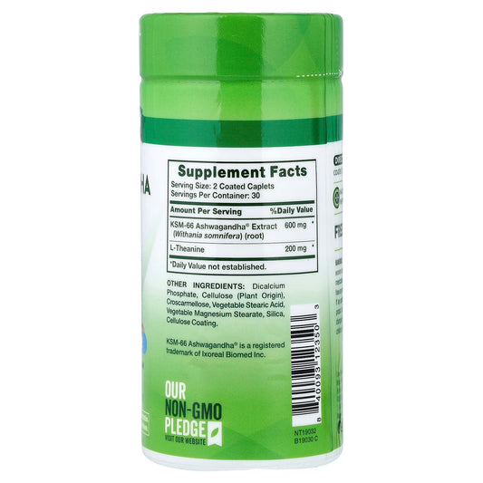 Natures Truth KSM-66 Ashwagandha Plus L-Theanine 60 Tablets