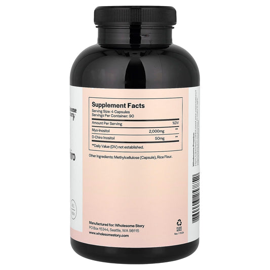 Wholesome Story Myo & D-Chiro Inositol 360 Capsules