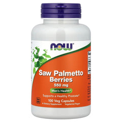 NOW Saw Palmetto Berries 550 mg 100 Capsules