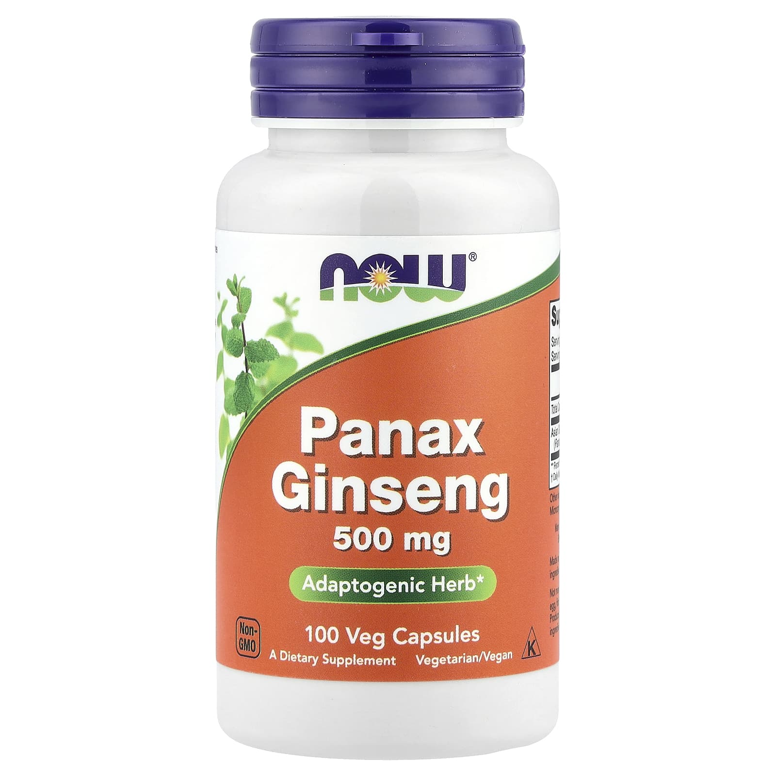 NOW Panax Ginseng 500 mg 100 Capsules