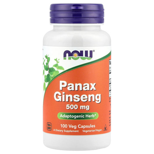 NOW Panax Ginseng 500 mg 100 Capsules