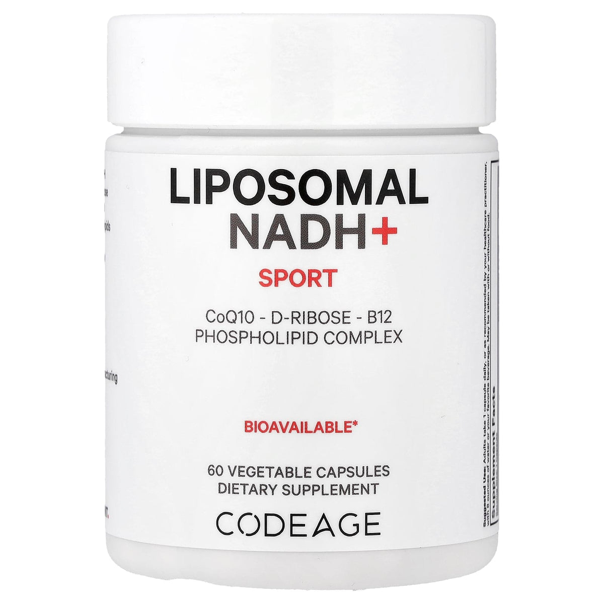 Codeage Sport Liposomal NADH+ 60 Capsules