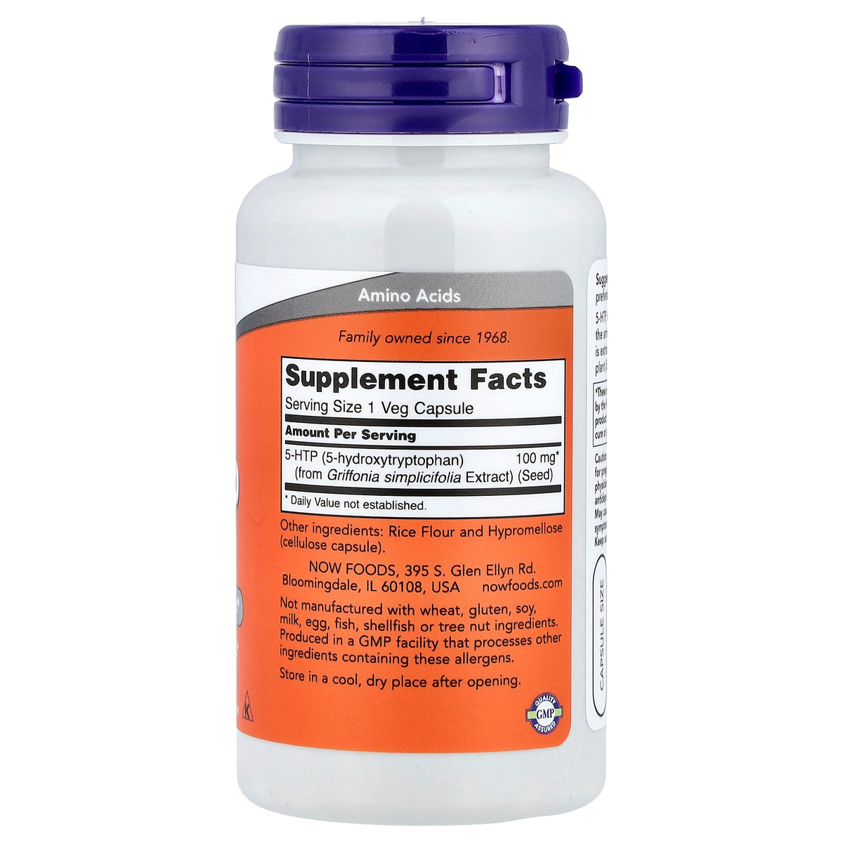 NOW 5-HTP 100 mg 60 Capsules
