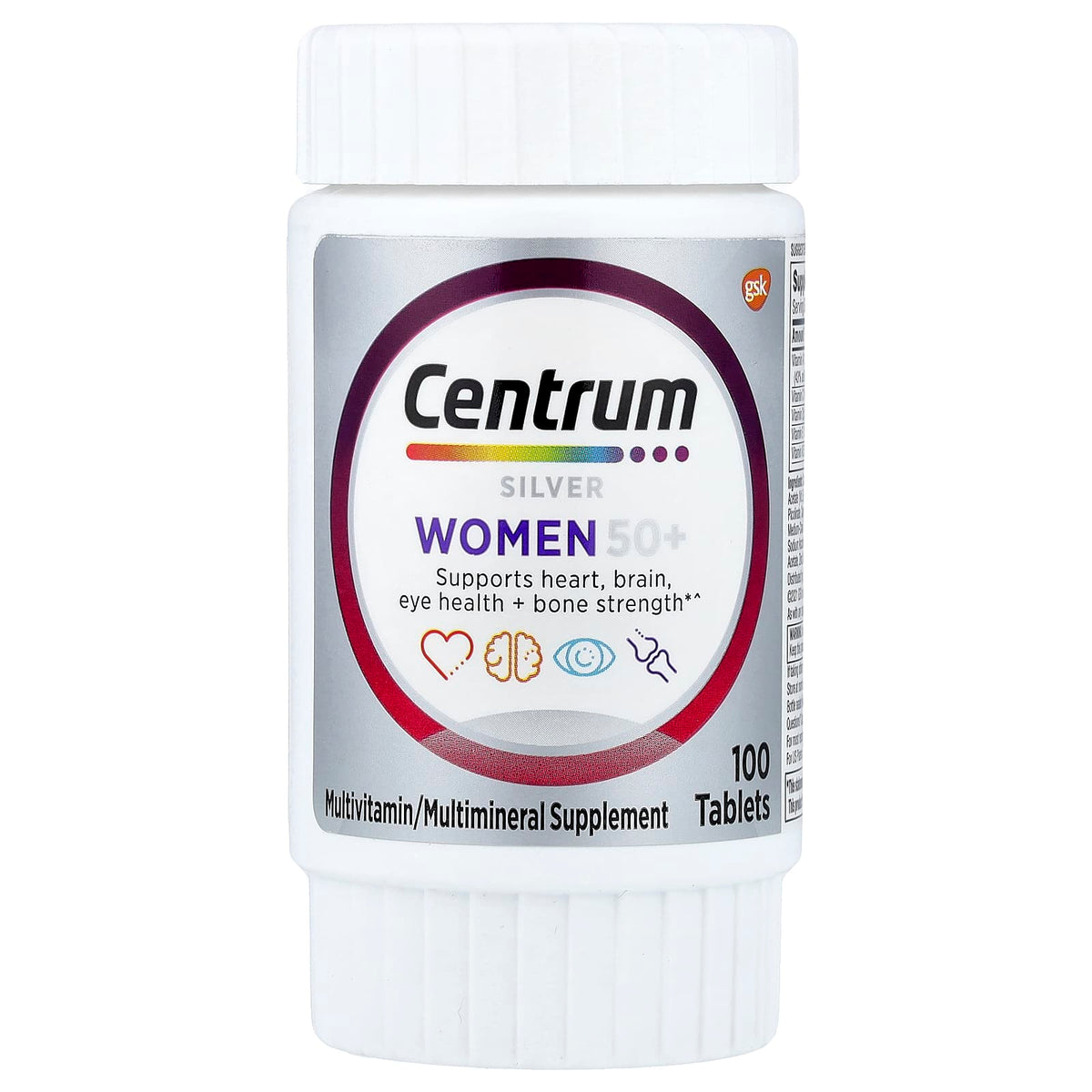 Centrum Silver Women 50+ Multivitamin 100 Tablets