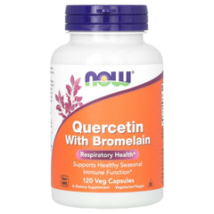 NOW Quercetin with Bromelain 120 Capsules