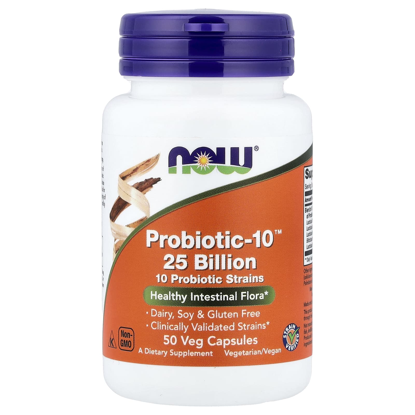 NOW Foods Probiotic-10 25 Billion 50 Veg Capsules — NOW Foods — صورة 1