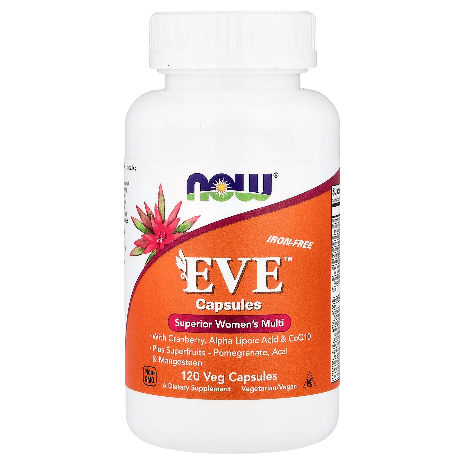 NOW Eve Superior Womens Multi Iron-Free 120 Capsules