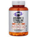 NOW Sports Arginine & Citrulline 120 Veg Capsules