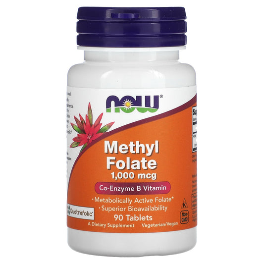 NOW Methyl Folate 1000 mcg 90 Tablets