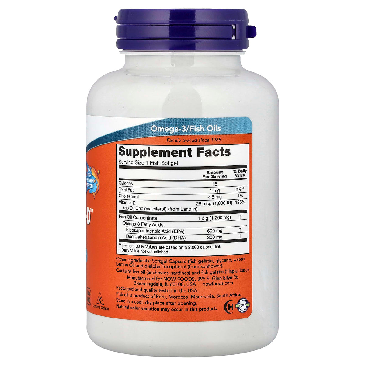 NOW Ultra Omega 3-D Fish Oil 90 Fish Softgels