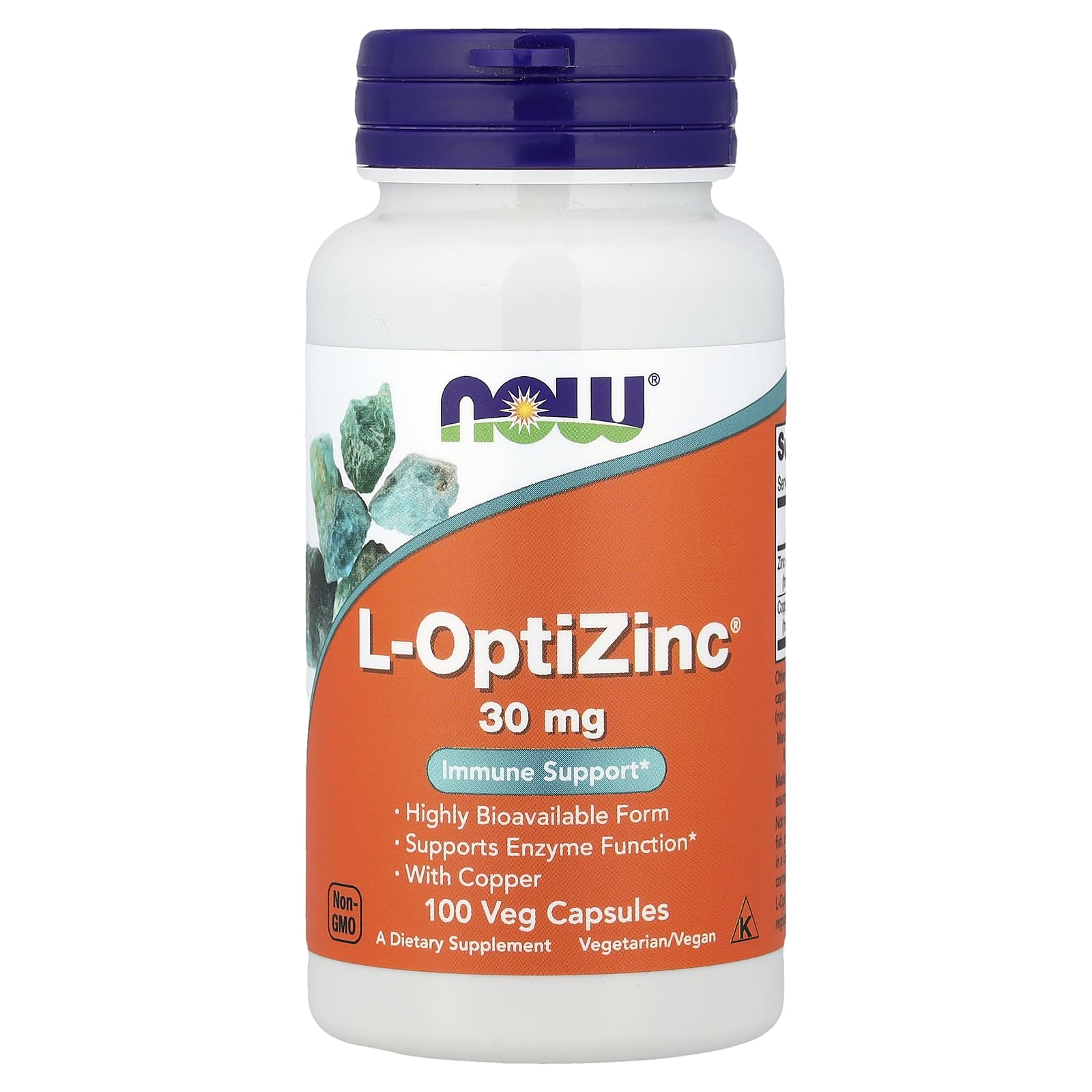 NOW L-OptiZinc 100 Capsules
