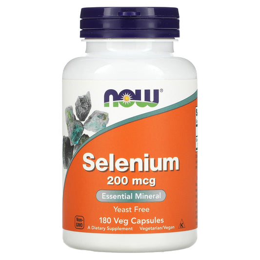 NOW Selenium 200 mcg 180 Capsules