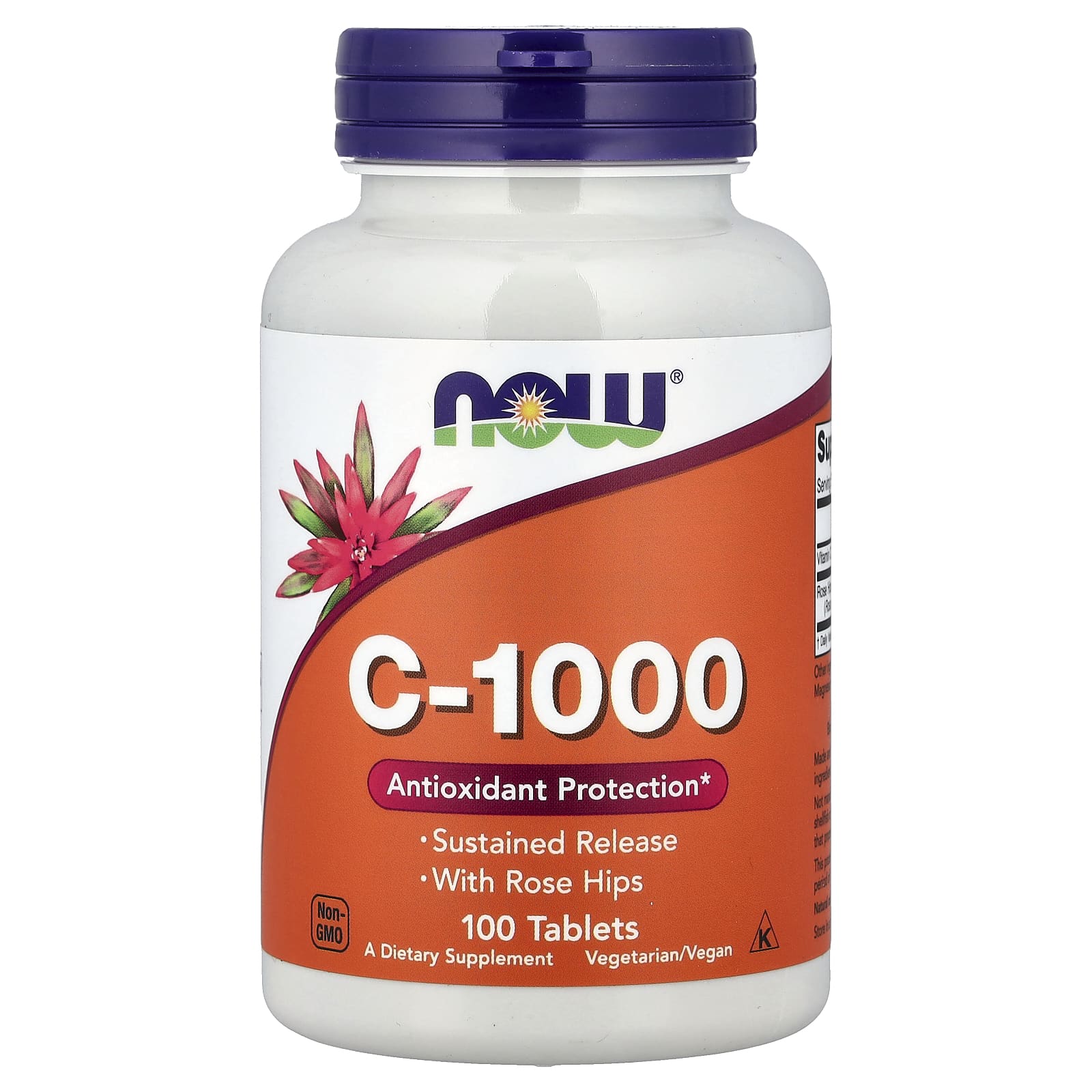 NOW C-1000 With Rose Hips 100 Tablets