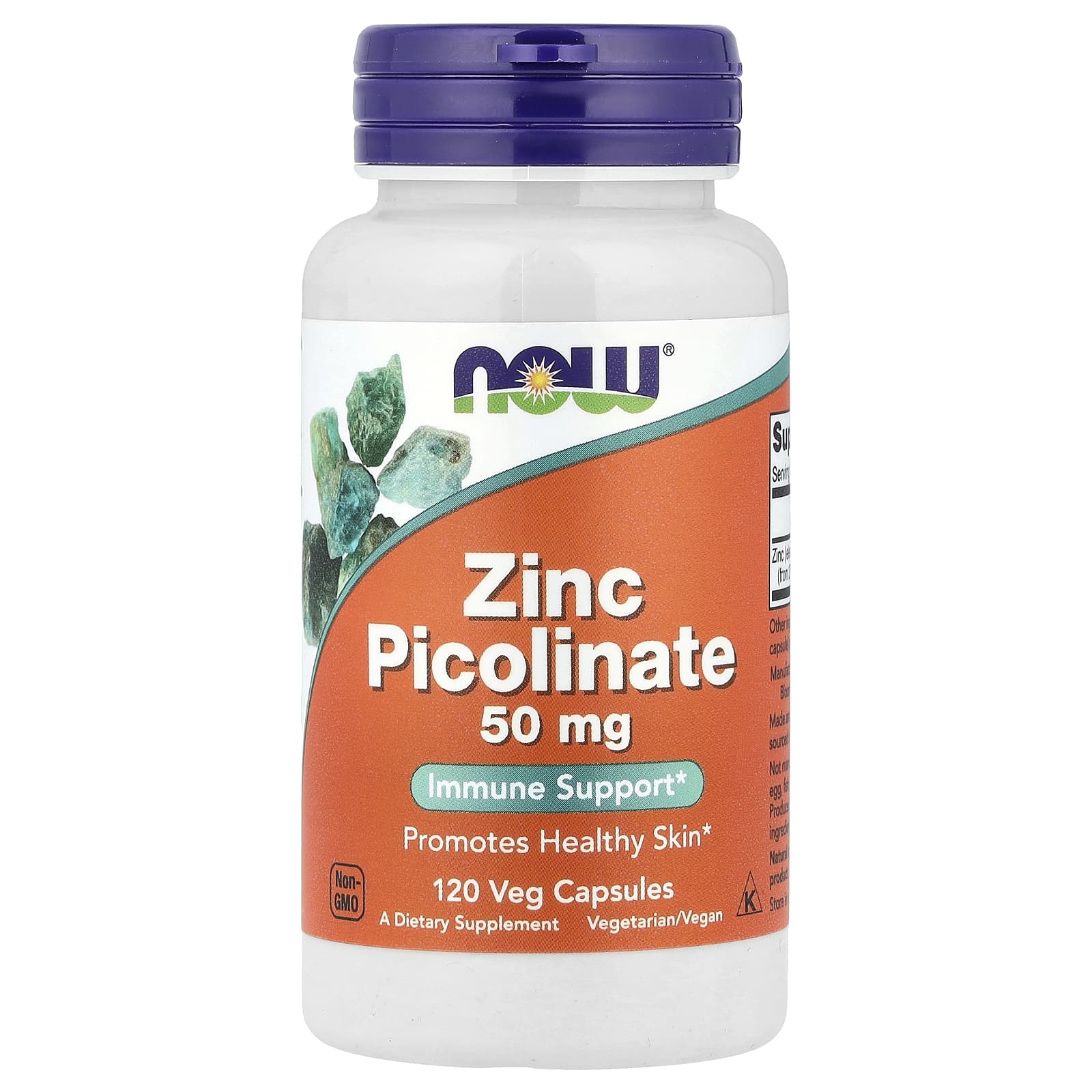 NOW Zinc Picolinate 50 mg 120 Capsules
