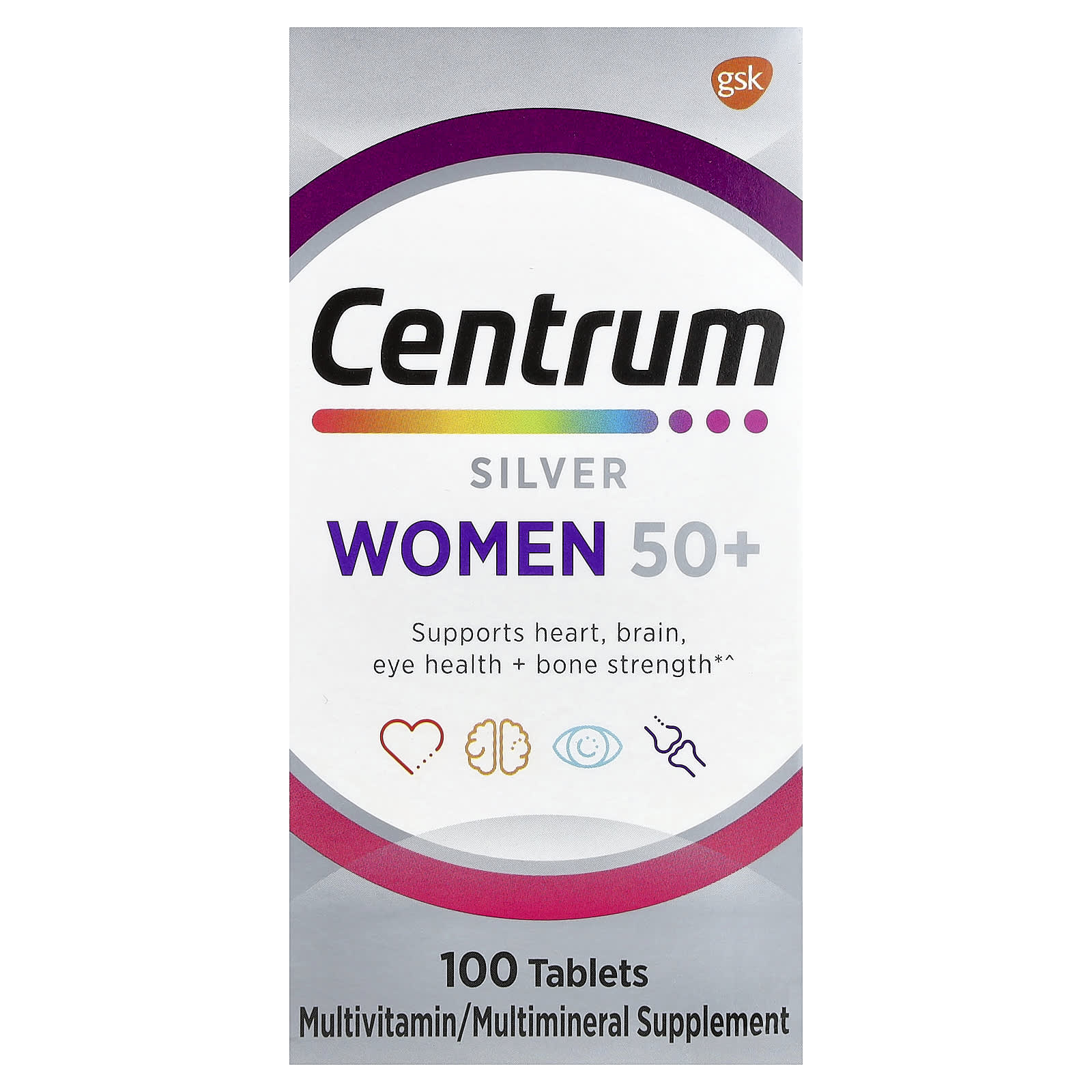 Centrum Silver Women 50+ Multivitamin 100 Tablets