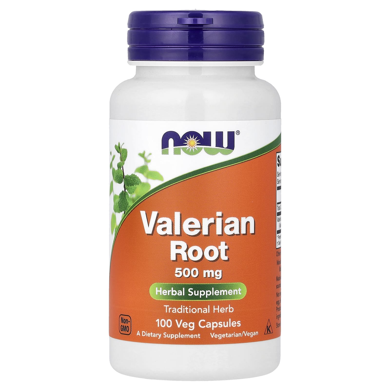 NOW Valerian Root 500 mg 100 Capsules
