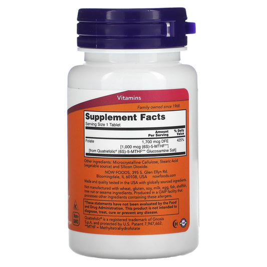 NOW Methyl Folate 1000 mcg 90 Tablets