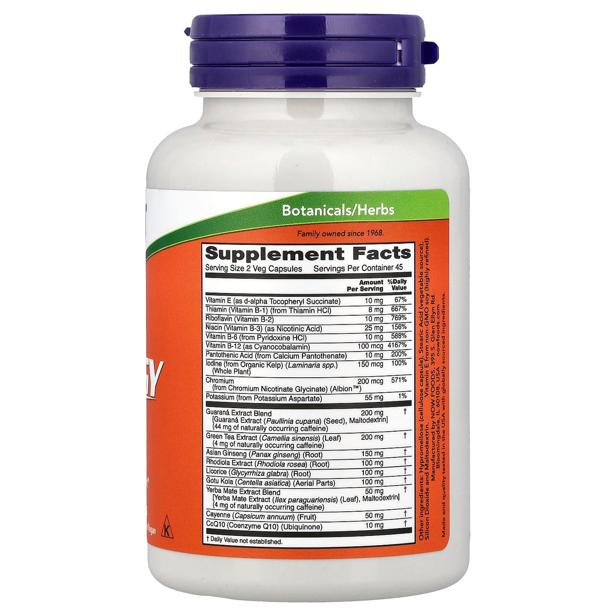 NOW Energy 90 Capsules