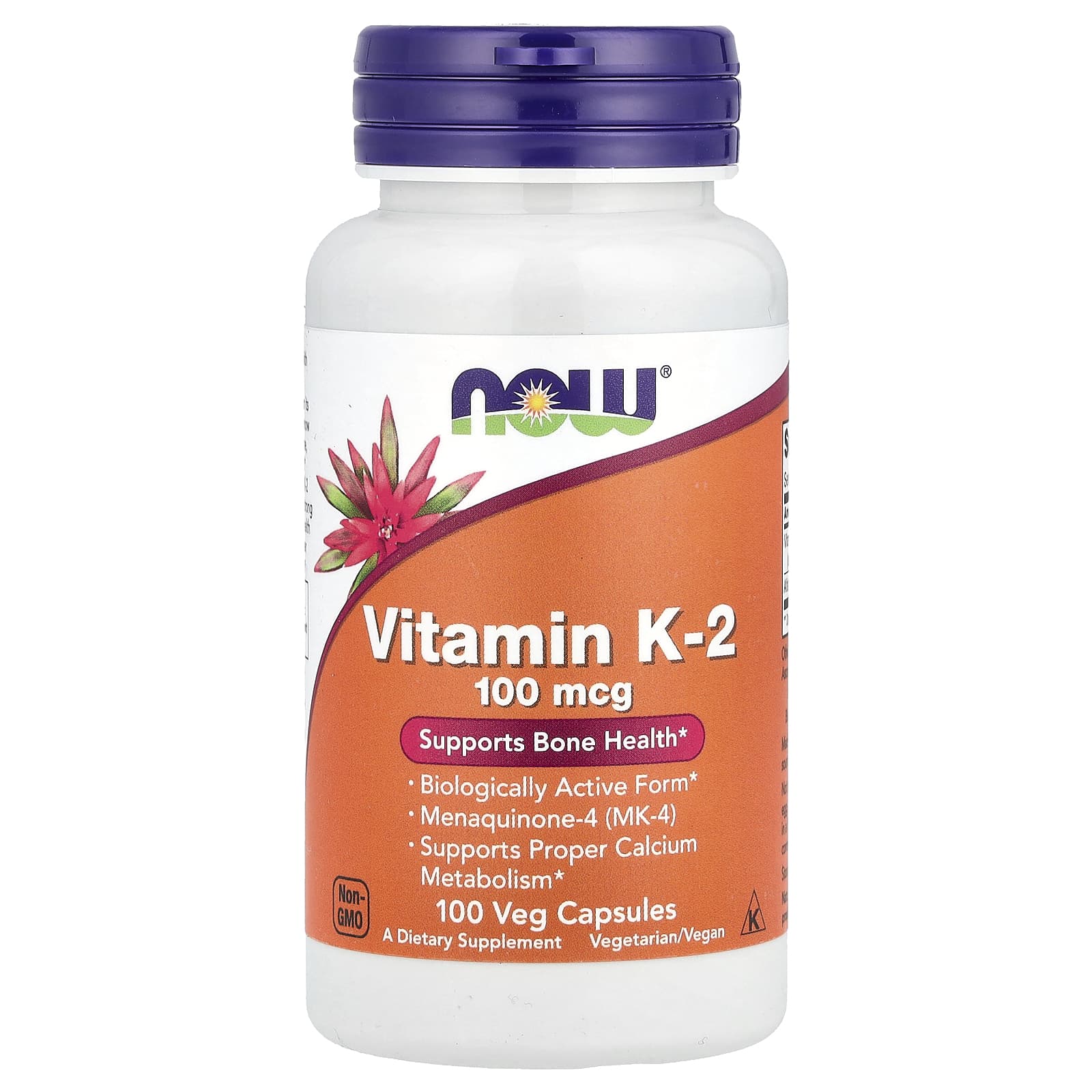NOW Vitamin K2 100 mcg 100 Capsules