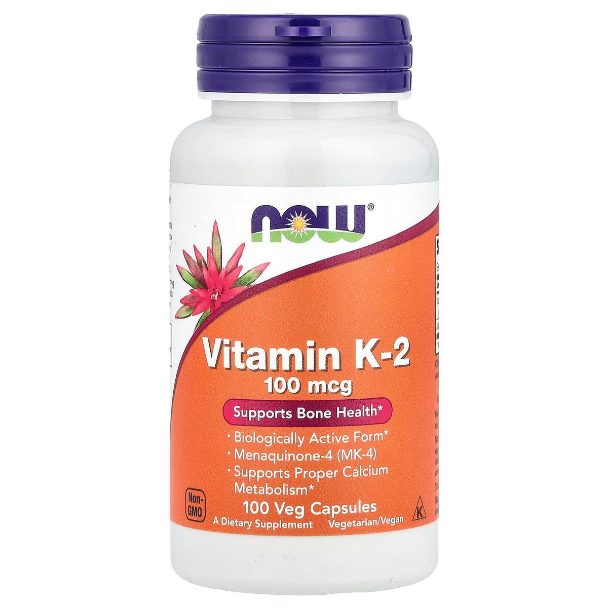 NOW Vitamin K2 100 mcg 100 Capsules
