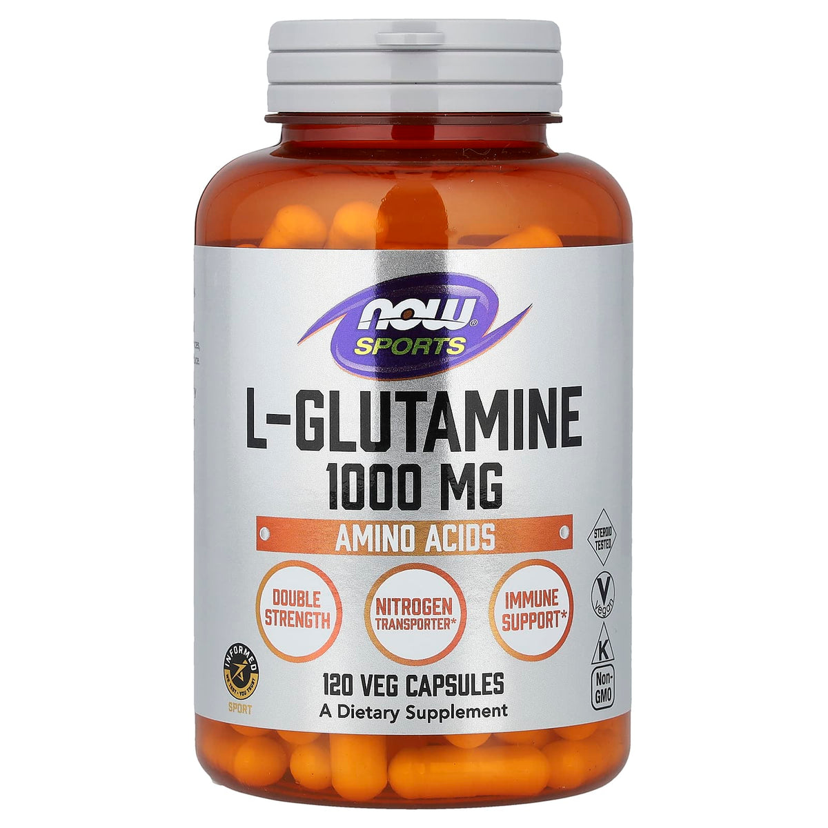 NOW Sports L-Glutamine 1000 mg 120 Capsules