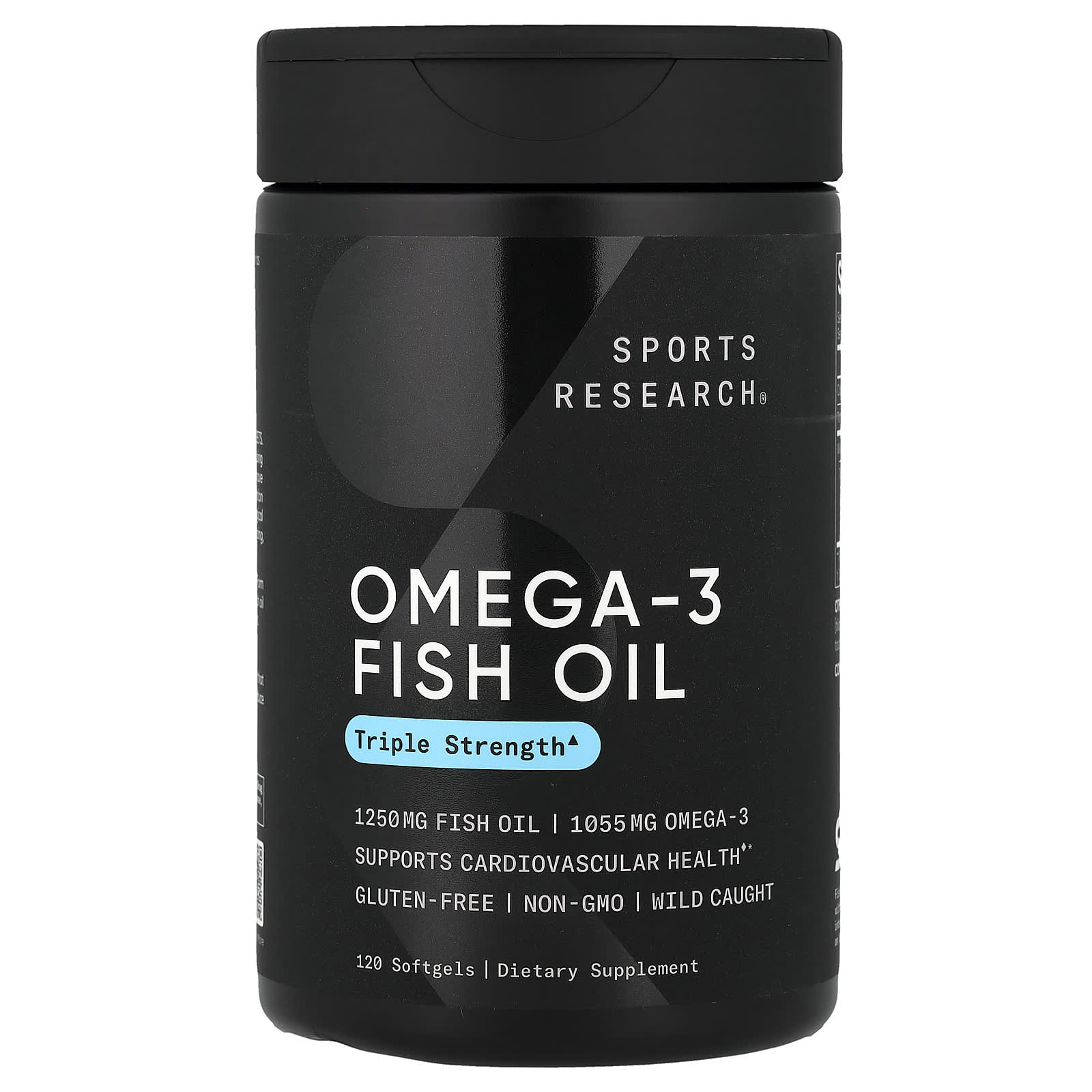 Sports Research Omega-3 Fish Oil Triple Strength 120 Softgels