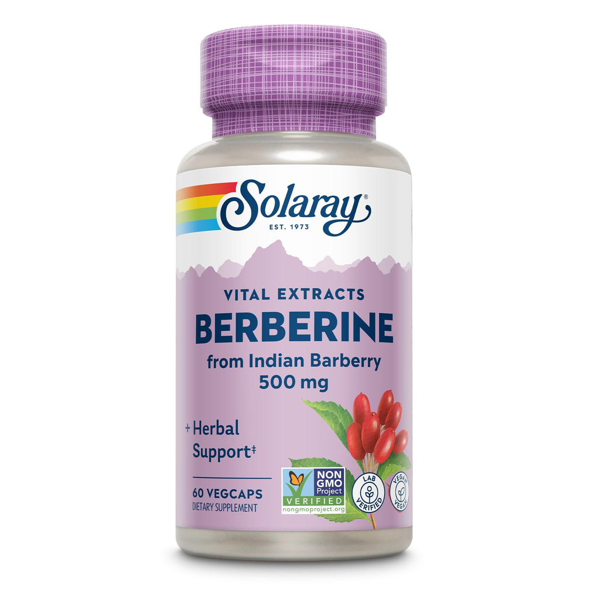 SOLARAY Berberine 500mg 60 Servings