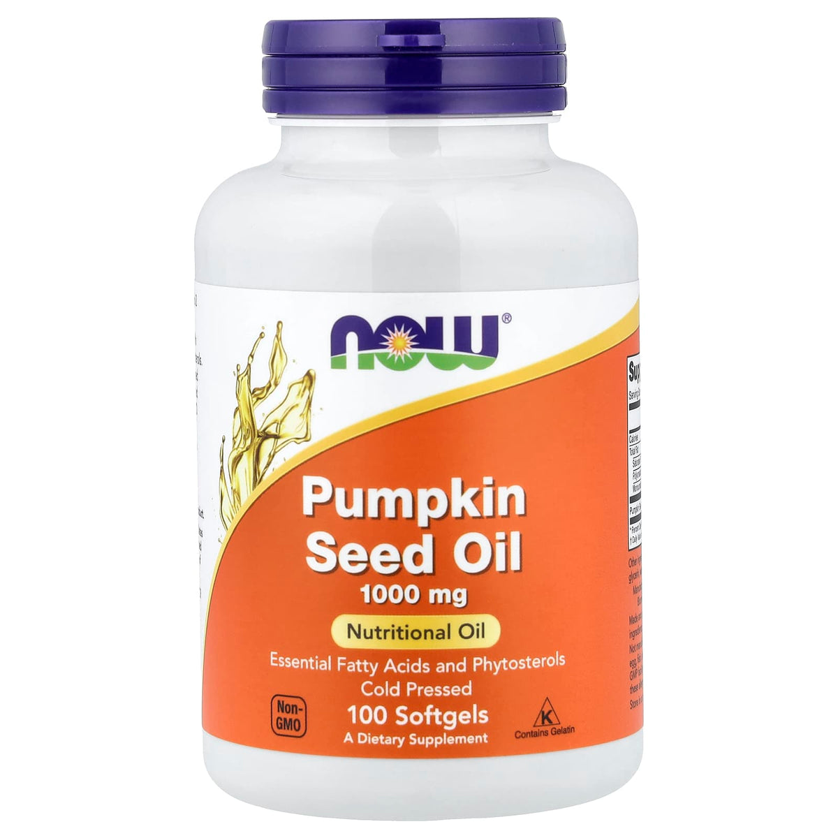 NOW Pumpkin Seed Oil 100 Softgels