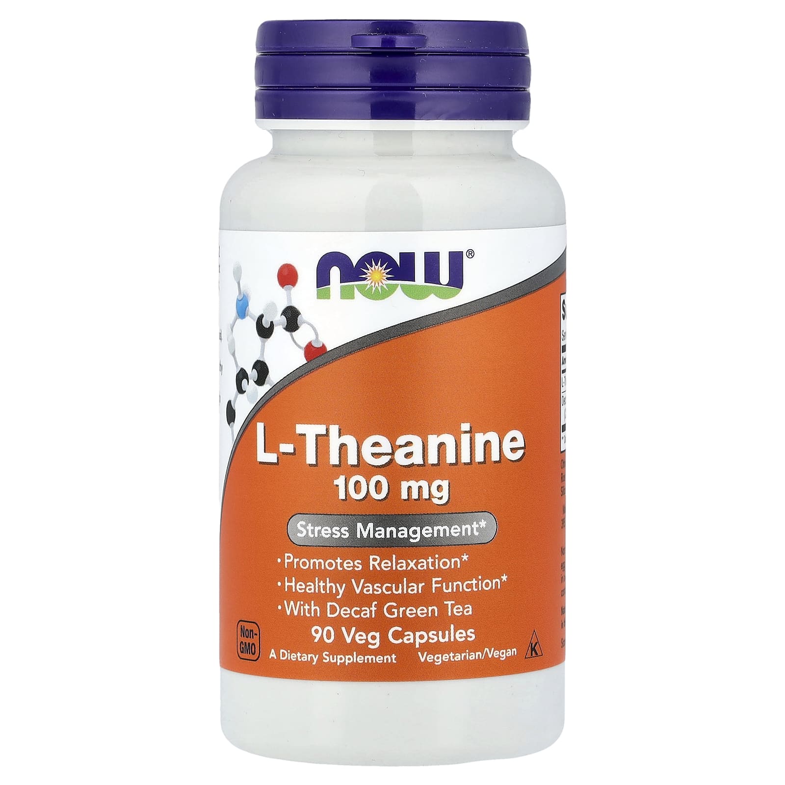 NOW L-Theanine 100 mg 90 Capsules
