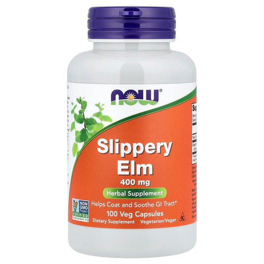 NOW Slippery Elm 400 mg 100 Capsules