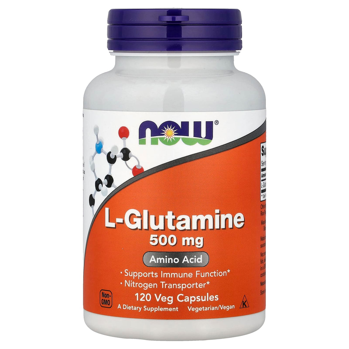 NOW L-Glutamine 500 mg 120 Capsules