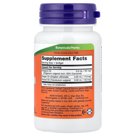 NOW Oregano Oil 90 Softgels