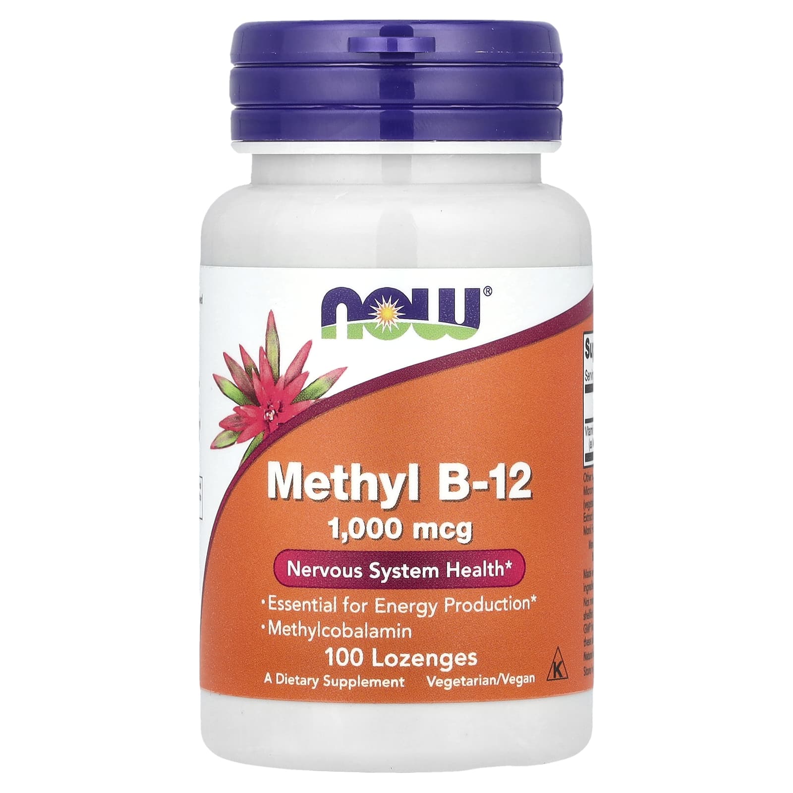 NOW Methyl B12 1000 mcg 100 Lozenges