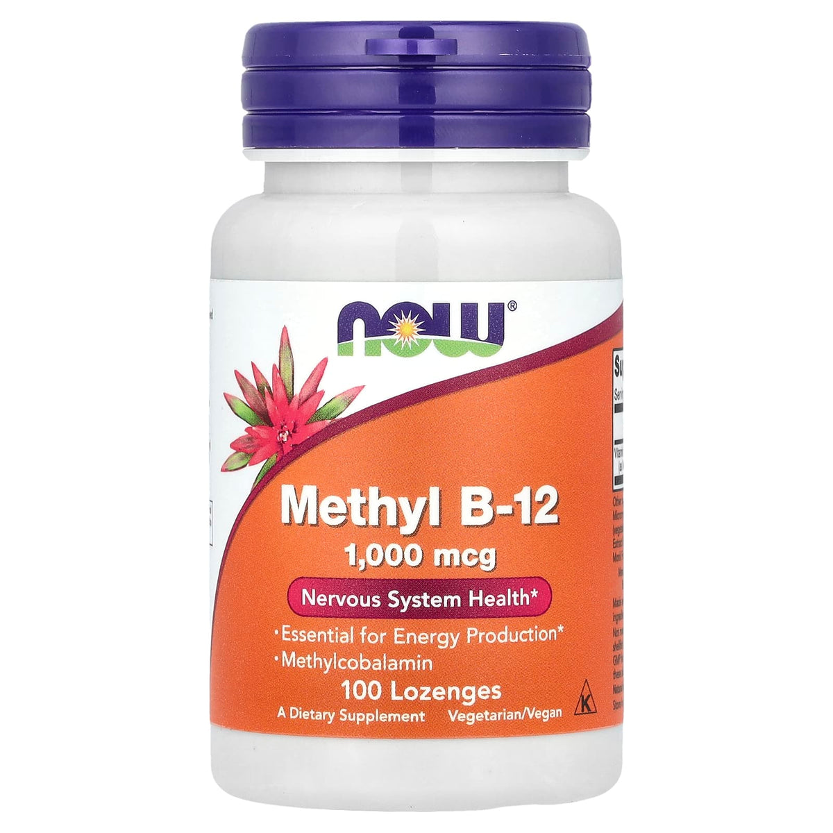 NOW Methyl B12 1000 mcg 100 Lozenges