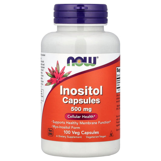 NOW Inositol 500 mg 100 Capsules